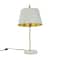 22&#x22; White Metal Modern Table Lamp
